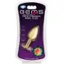 Cloud 9 Novelties Cloud 9 Novelties Gems Gold Chromed Anal Plug, Small Cloud 9 Novelties Cloud 9 Novelties Gems Gold Chromed Anal Plug, Small
