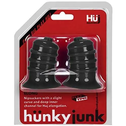 Hunkyjunk Elong Nipsuckers - Black