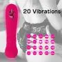 Bullet Vibrator, Enlove, Mini Small Adult Sex Toys with 20 Vibration Modes for Travel Clitoral G-spot Stimulator, Rechargeable Waterproof Silicone Vibrator for Men Women Couples, Rose Red Bullet Vibrator, Enlove, Mini Small Adult Sex Toys with 20 Vibration Modes for Travel Clitoral G-spot Stimulator, Rechargeable Waterproof Silicone Vibrator for Men Women Couples, Rose Red
