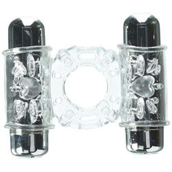 Novel Creations Sensuelle Double Action 2x7 Function Clear Penis Ring