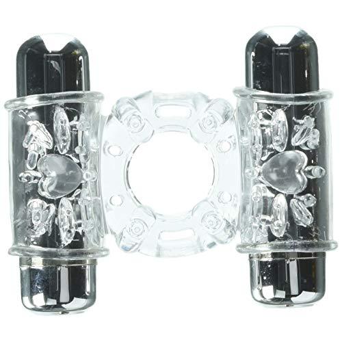 Novel Creations Sensuelle Double Action 2x7 Function Clear Penis Ring