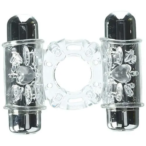 Novel Creations Sensuelle Double Action 2x7 Function Clear Penis Ring Novel Creations Sensuelle Double Action 2x7 Function Clear Penis Ring