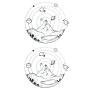 WYUEN 12 PCS/lot Mountain Temporary Tattoo Sticker for Women Men Fake Tatoo Body Art Adult Waterproof Stickers 9.8X6cm (FW12-08)