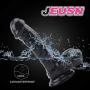 Whtao Realistic Real Soft Realistic-Ďìld`ɔ Waterproof Tools for Women Female-7.5 Inch, Pleasure Stick for Women Whtao (Color : Black)