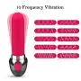 Bullet Vibrator Vagina Stimulator Vibration Massager-10 Modes Mini Silicone Clitoris Massager, Treediride Lipstick Vibrator USB Rechargeable Waterproof G-spot Dildo Vibrator Adult Sex Toys for Women