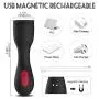 Male Glans Massager Cock Stamina Trainer with 9 Vibration Modes, Delay Ejaculation Penis Head Vibrator Rechargeable Masturbator Sex Toy, Waterproof Testis Clitoris Nipple Stimulator for Couples