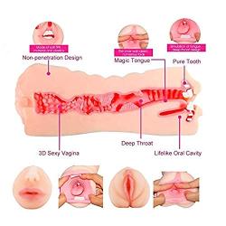 Soft Ribbed Tight Pocket Púśsy Real Skin Adult Toys