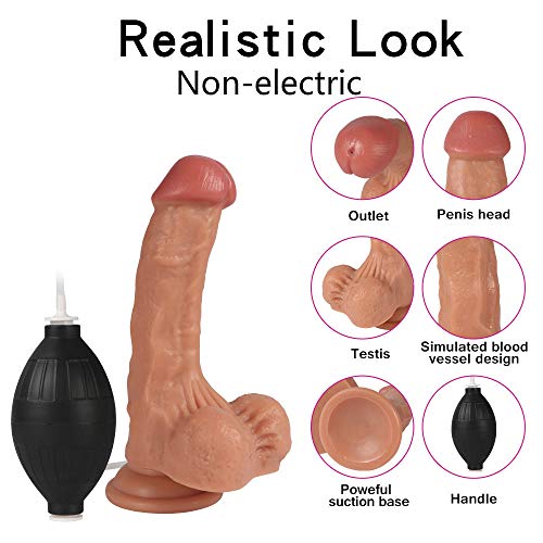Personal High Quality 7 inch Hands-Free Squirting Dîldɔ Waterproof Body Relax Massage Toys