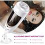Erjolyas- Man Gift Watch T-Shirt Intelligent Automatic Pǐston Automatic Cup Deep 400Times/Min and 10 Pattern Throat Suck Lick Knead Soft Oral Cup Electric