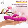 Dual Motors Safe Silicone Wand Massager with Heating Tail - 7 Period of Vibration Frequency - USB Recharging - 100% Waterproof - Help You Relaxing Yourself (Pink)