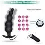 YiFeng Vibrating Butt Plug, Waterproof Silicone Anal Beads Plug with 12 Stimulation Modes for Male, Female and Beginner YiFeng Vibrating Butt Plug, Waterproof Silicone Anal Beads Plug with 12 Stimulation Modes for Male, Female and Beginner