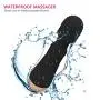 Wireless Mini Handheld Wand Massager with 12 Silent Frequency Modes, Personal Waterproof Rechargeable Power Massager for Relieving Body Muscle Soreness (NL-Black) Wireless Mini Handheld Wand Massager with 12 Silent Frequency Modes, Personal Waterproof Rechargeable Power Massager for Relieving Body Muscle Soreness (NL-Black)
