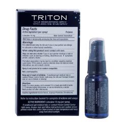 Shibari Triton Spray, Mens Desensitizing Spray, with Maximum Strength Lidocaine for Prolonged Intimacy and Performance