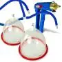 LeLuv Vacuum Breast Pump Kit Maxi Blue Uncollapsible Blue Silicone Hose Natural Body Enhancement Increase Size Large Suction Cups LeLuv Vacuum Breast Pump Kit Maxi Blue Uncollapsible Blue Silicone Hose Natural Body Enhancement Increase Size Large Suction Cups