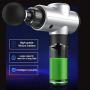 zubreath Handheld Massage Gun, Eletronic Deep Tissue Muscle Massage Gun with 6 Head and 3 Speed, Professional Personal Massage Device