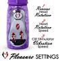 LeLuv Rabbit Vibrator Automatic Thrusting Purple Bundle with Cock Ring