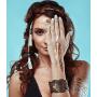 Terra Tattoos Temporary Henna Metallic Tattoos - Over 75 Mandala Tattoos (Gold)