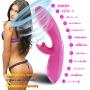 Reliable Quality Tongue Vinrator G S-po-tter C L-i-t Stimulation Rechargeable Heating Licking&Sucking Toy for Women Couples