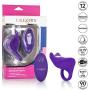 Calexotics SE-0077-75-3 Silicone Rechargeable Remote 12 Function Vibrating Waterproof Pleasure Ring, Purple