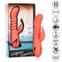 Calexotics California Dreaming Orange County Cutie Silicone Thrusting Rabbit Vibrator