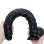 TTQQJJ 17 Inch Lifelike Oversize Personal Body HandsFree with Strong Suction Cup for Female - Black - Eryanghuatan TTQQJJ 17 Inch Lifelike Oversize Personal Body HandsFree with Strong Suction Cup for Female - Black - Eryanghuatan