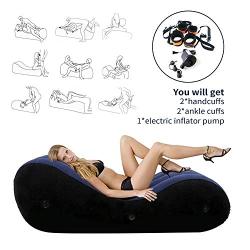 with Electric Pump Inflatable Multifunctional Sofa - Portable Cushion Body Pillow Inflatable Furniture Lounger for Couples Position Enjoy at Any Time