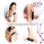Wireless Wand - Waterproof Rechargeable for Body - Back Neck Sport Massage - Black Travel Friendly - Multi Speed 8-10 Magic Vibrating Patterns - Personal Quiet Mini