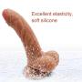 Labibing 6.1 Inch Simulation D-i-CKS Double Layer Silicone Massage with Strong Suction Cup - 100% Waterproof Labibing