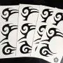 Leoars Face Temporary Tattoos, Face Neck Hands Arm Tattoos Sticker, Fake Tattoos for Halloween Costume Accessories and Outfit, 8-Sheet