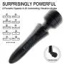 Cordless Wand Handheld Massager Magic Body Therapy Electric 10X Multi-Speed Strong Vibration USB Rechargeable Black Cordless Wand Handheld Massager Magic Body Therapy Electric 10X Multi-Speed Strong Vibration USB Rechargeable Black