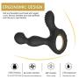 Vibrating Prostate Massager Heating Wireless Remote Anal Sex Toys Rotating Mens Anal Stimulation Silicone 10 Speed Vibration with 2 Powerful Motors for Male Orgasms & Couples BlackGold