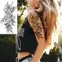 8 Sheets Large Petal 3D Flowers Temporary Tattoos Stickers for Women, Large Black Rose Flowers, Waterproof Fake Tattoos Body Art Arm Sketch Tattoo Stickers for Women, Girls 8 Sheets Large Petal 3D Flowers Temporary Tattoos Stickers for Women, Large Black Rose Flowers, Waterproof Fake Tattoos Body Art Arm Sketch Tattoo Stickers for Women, Girls