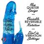 LeLuv Rabbit Vibrator Rotating Pearls Multispeed Clitoral Tickler Bundle with Secret Lipstick Pink