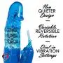 LeLuv Rabbit Vibrator Rotating Pearls Multispeed Clitoral Tickler Bundle with Secret Lipstick Pink