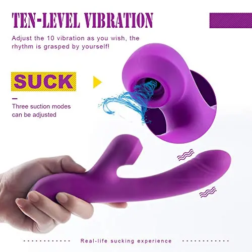 Clǐt-or-al Sucking Vǐb-Rat-or, G Spot Vǐbr-ATO-rs & Nipple Stim-ula-tor with Suction 10 Frequencies and 3 Speeds, Super Soft Premium Quality Silicone Clǐt-or-al Sucking Vǐb-Rat-or, G Spot Vǐbr-ATO-rs & Nipple Stim-ula-tor with Suction 10 Frequencies and 3 Speeds, Super Soft Premium Quality Silicone