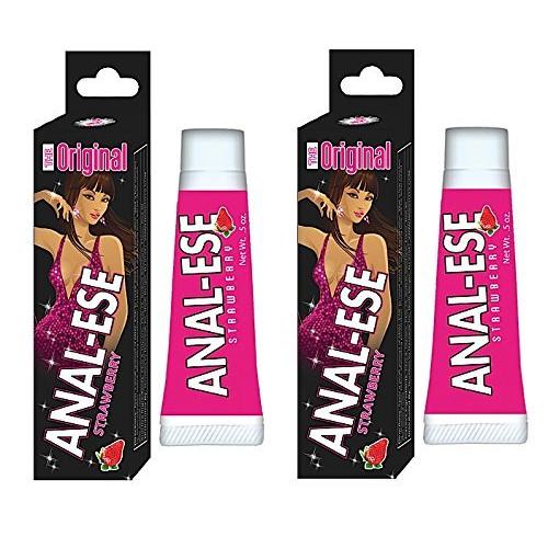 Nasstoys Anal-ESE Flavored Desensitizing Anal Gel, Strawberry - 2 Pack .5oz