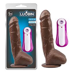 Labibing 9.84 Inch Women Pleasure Toys - Vǐbrating Toys Waterproof Toy Labibing (Color : Brown)