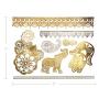Terra Tattoos Gold Henna Temporary Tattoos - 75 Fake Metallic Tattoos