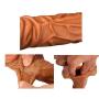 Penis Sleeve Reusable Condoms for Men Penis Enlargement Delay Ejacuation Trainer Penisring Condones Safer (B)