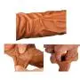 Penis Sleeve Reusable Condoms for Men Penis Enlargement Delay Ejacuation Trainer Penisring Condones Safer (B)