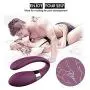 JunRP Wireless Remote Control Rechargeable Mini Finger Massager with Strong Patterns Handsfree USB Waterproof Massager Wand (U Shape)-A07