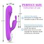 G Spot Vibrator with Bunny Ears for Clitoris Stimulation,Oixgirl Realistic Dildo Vibrator 7 Strong Vibration Rabbit Vibrator Rechargeable Masturbation Sex Toy
