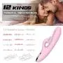 Clitorials Sucking Stimulator Vibrate Toy Oral Tongue Simulation, Waterproof 12 Frequency Sucking Vibration Wand, Soft & High Speed Clitorial Sucking Toy for Female,T-Shirt