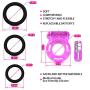 Cock Ring Set – 2 Vibrating Cock Rings w. Clit Stimulator & 3 Different Size Penis Ring – Erection Enhancing Sex Toy for Men and Couples