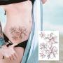 pengxiaomei 9 pcs Flowers Temporary Tattoos, Waterproof Sexy Temporary Tattoos Fake Body Art Arm Sketch Tattoo Stickers For Girls Shoulder Arm Leaf Tatoo Adults Beauty