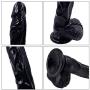 Heiyy 8.85 Inch Simulation Safe Big Materials Realistic Lifelike Massage G Anall Toys with Suction Cup DîD&lő Tools for Women Men (Color : Black)