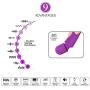 Cordless Waterproof Personal Wand Massager, OOPSIX Handheld Rechargeable Electric Massagers for Body Massage Neck and Back Muscle Recovery(Purple)