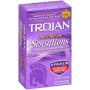 Trojan Her Pleasure Sensations Spermicidal Lubricated Condoms, 12ct