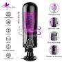 Automatic 1000 Frequency Male Masturbator,Thrusting Rotating Pussy Masturbation Stroker with 3 Female Moan and Deep Throat Vaginal Double Heating Insert