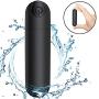 10 different speeds and powerful vibrations, wireless personal mini massager, waterproof, large size charging rod massage (black)